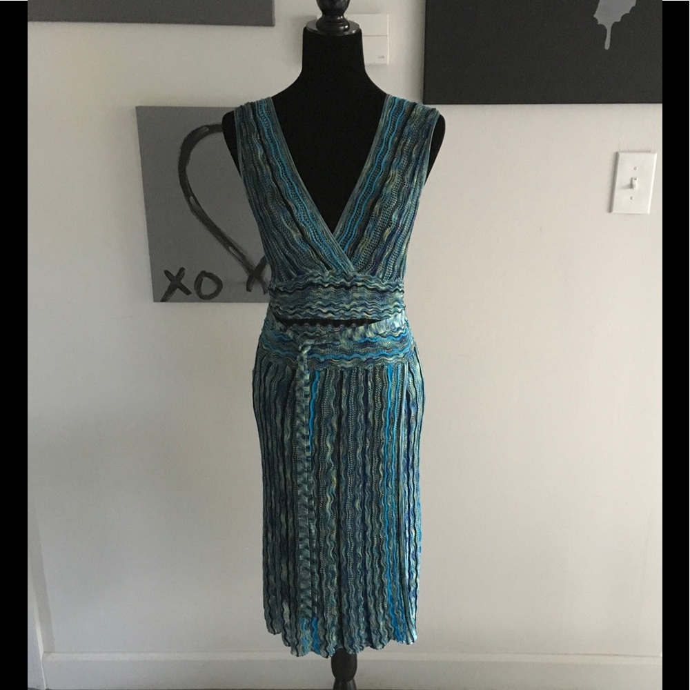 Laundry by Shelli Segal Multi-colored Wrap Dress
